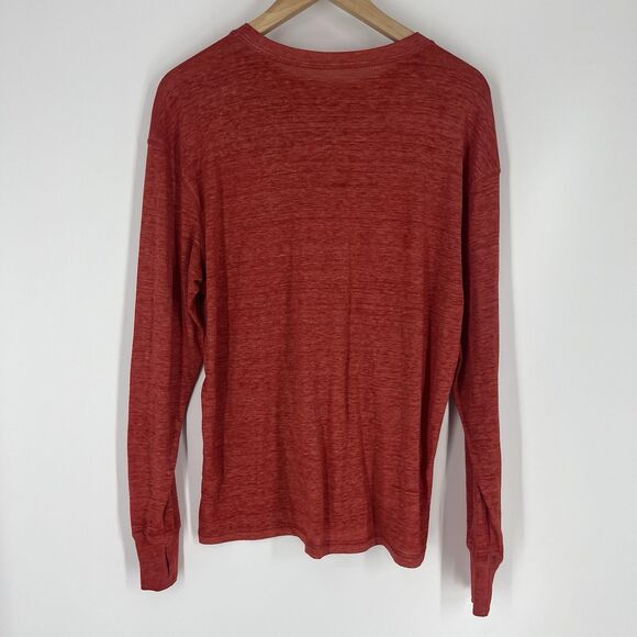 Free People Movement T Shirt Size XS Womens Red Keep Rolling Long Sleeve Top - Picture 6 of 9